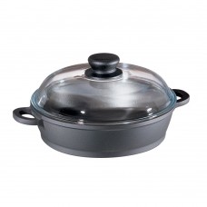 Berndes Oval Non-Stick Casserole/Saute Pan with High Dome Lid BDS1302